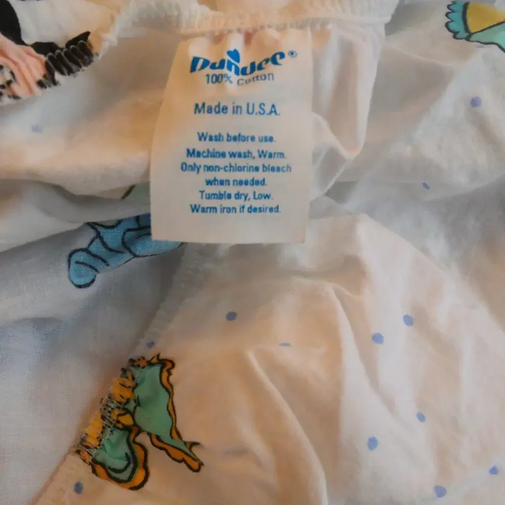 Vintage Dundee Disney Babies Crib Size Sheet Made in USA  Mickey Minnie Pluto